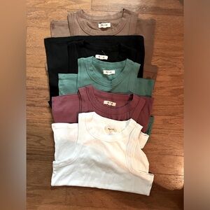 Madewell cutaway tank tops